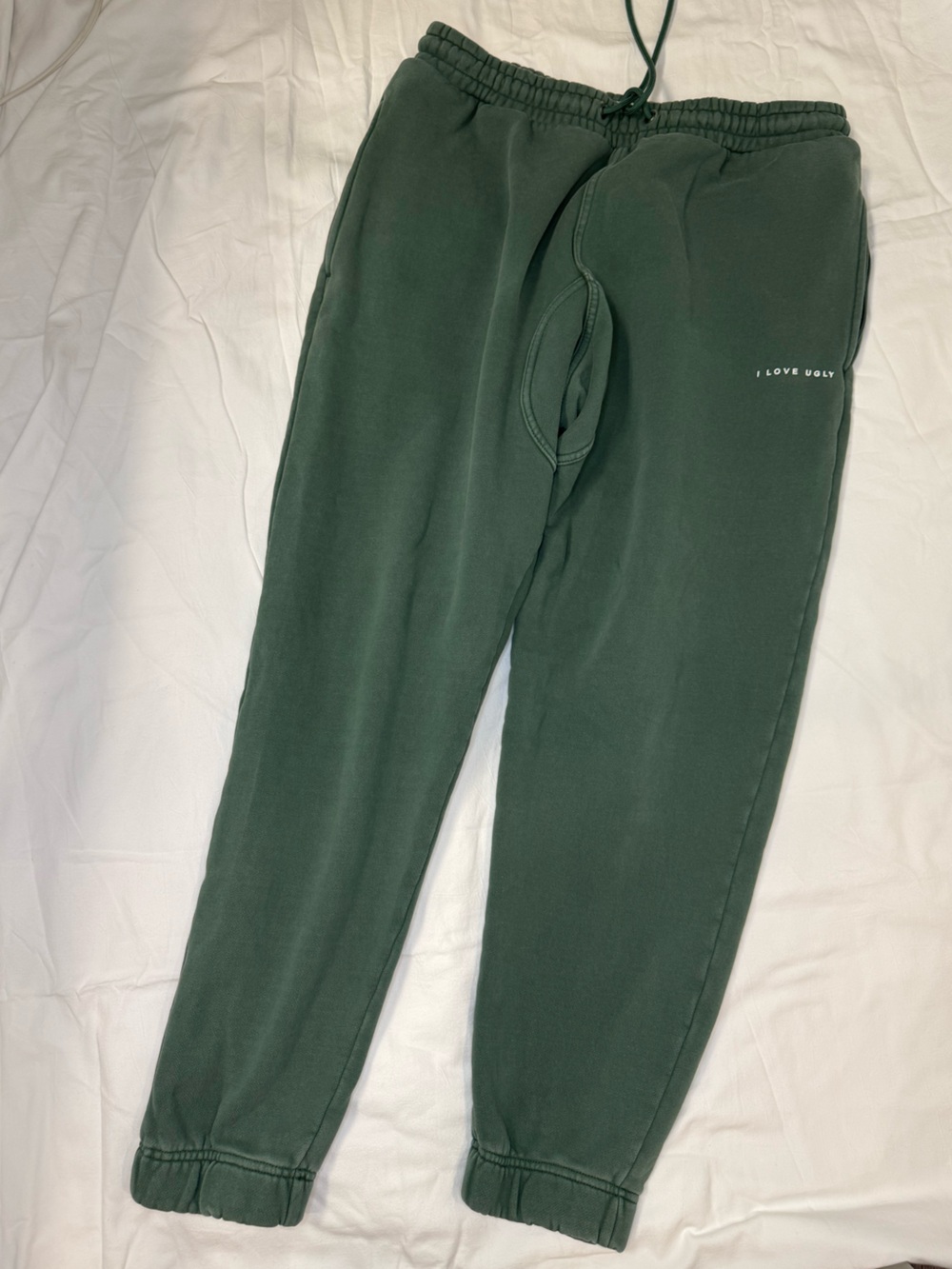 I Love Ugly Forest Green Joggers